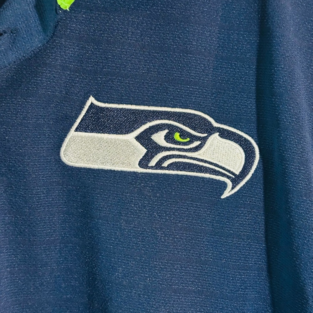 NFL Seattle Seahawks Navy and Green  Polo Shirt New with tag size XL - Picture 3 of 7